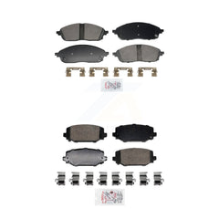 AmeriBRAKES KNF-101961 Disc Brake Pad for 2021-2023 Jeep Grand Cherokee L - Front and Rear