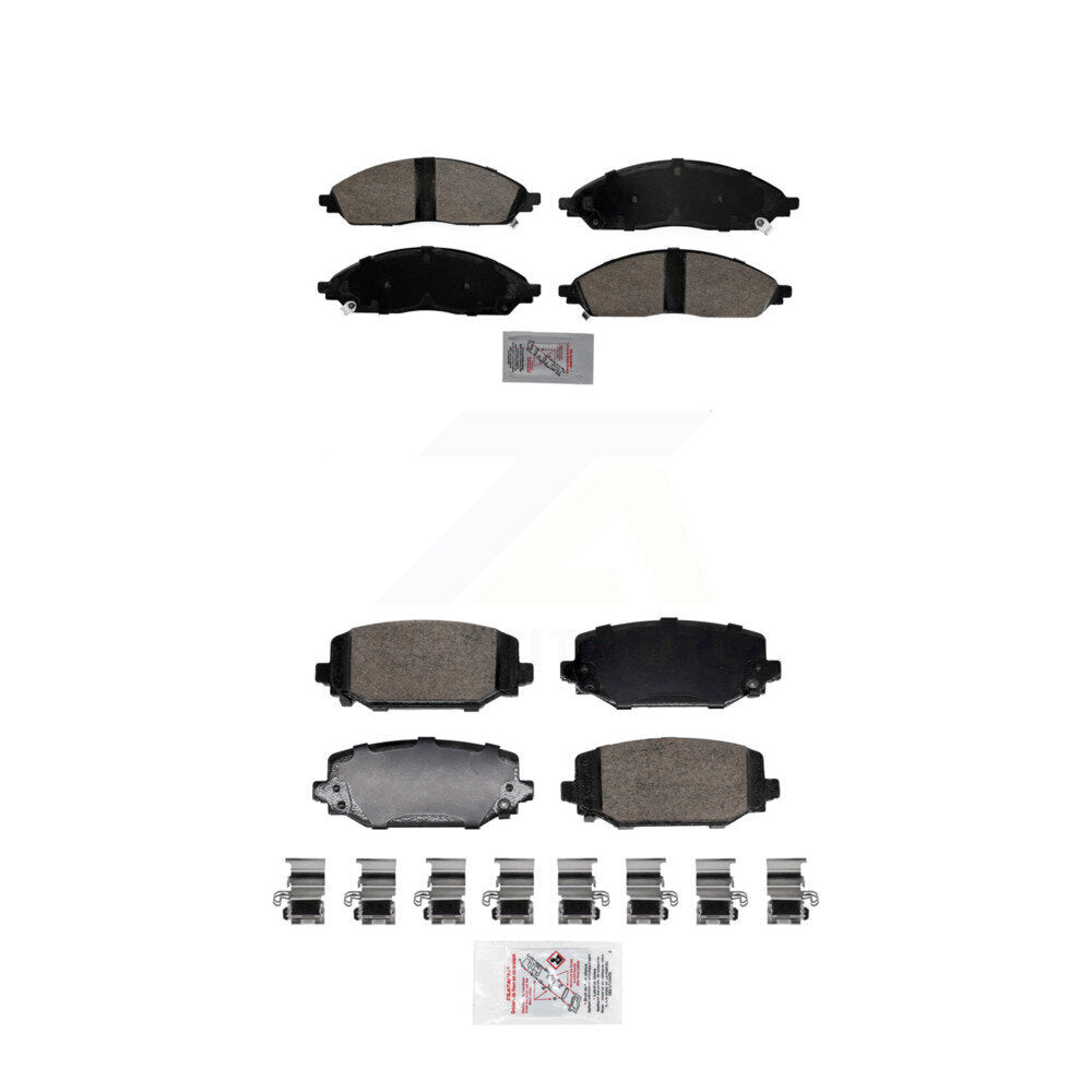 AmeriBRAKES KNF-101962 Disc Brake Pad for 2022-2023 Jeep Grand Cherokee L - Front and Rear