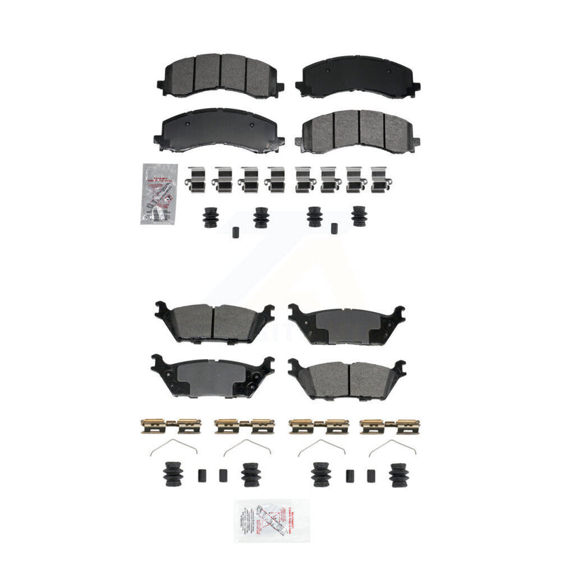 AmeriBRAKES KNF-101968 Disc Brake Pad for 2021-2025 Ford Bronco, Ford Expedition and More - Front and Rear