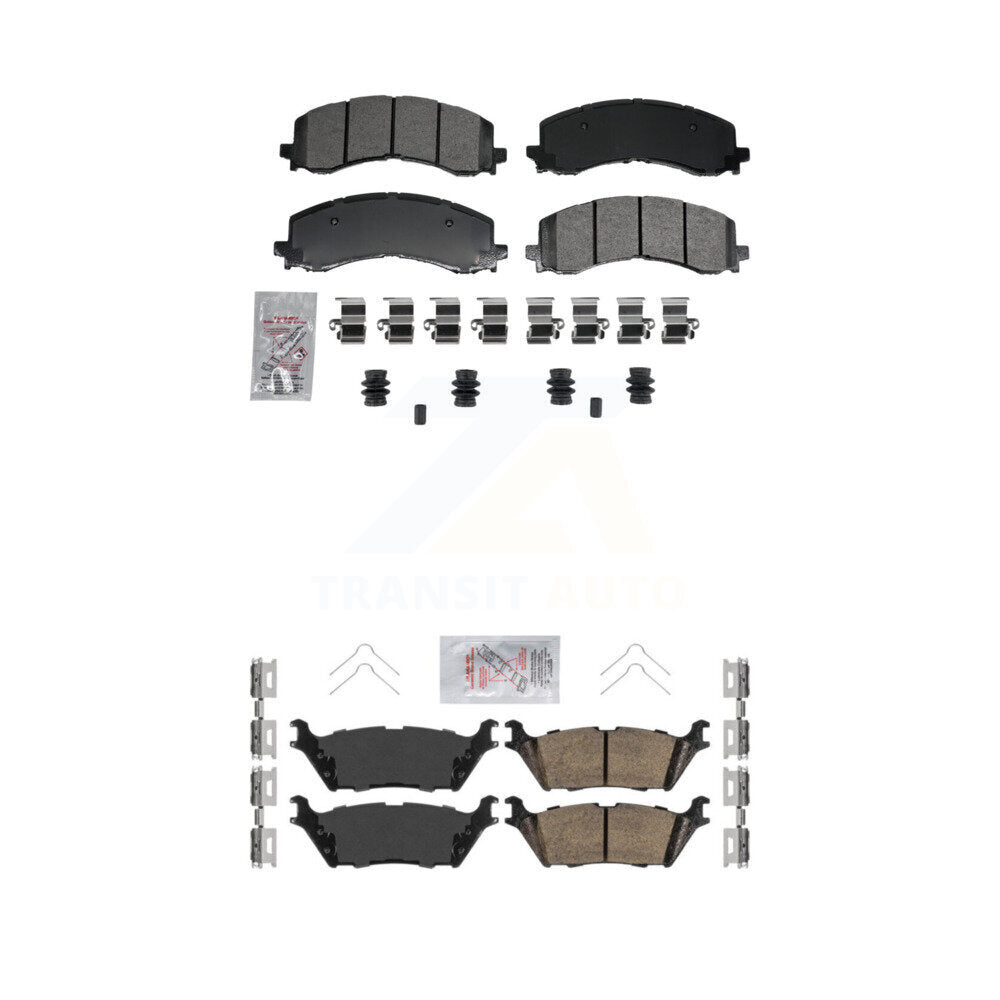 AmeriBRAKES KNF-101969 Disc Brake Pad for 2021-2025 Ford Bronco, Ford Expedition and More - Front and Rear