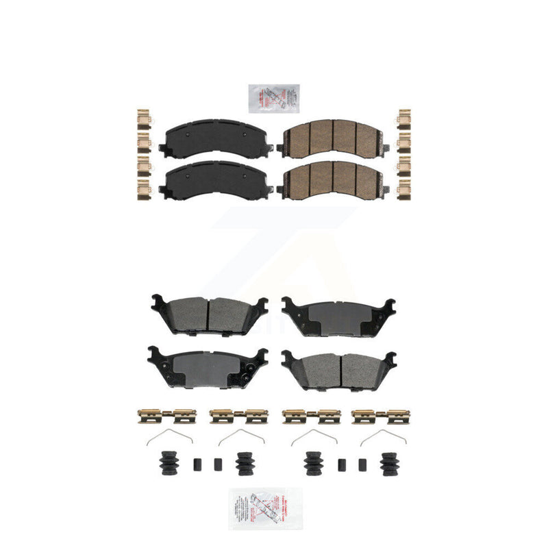 AmeriBRAKES KNF-101970 Disc Brake Pad for 2021-2025 Ford Bronco, Ford Expedition and More - Front and Rear