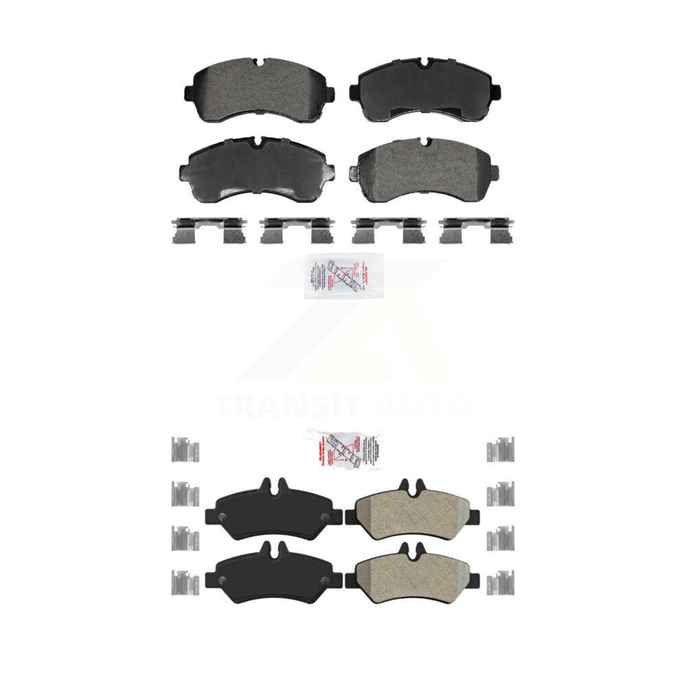 AmeriBRAKES KNF-101975 Disc Brake Pad for 2007-2018 Freightliner Sprinter 3500, Mercedes-Benz Sprinter 3500, Dodge Sprinter 3500 - Front and Rear