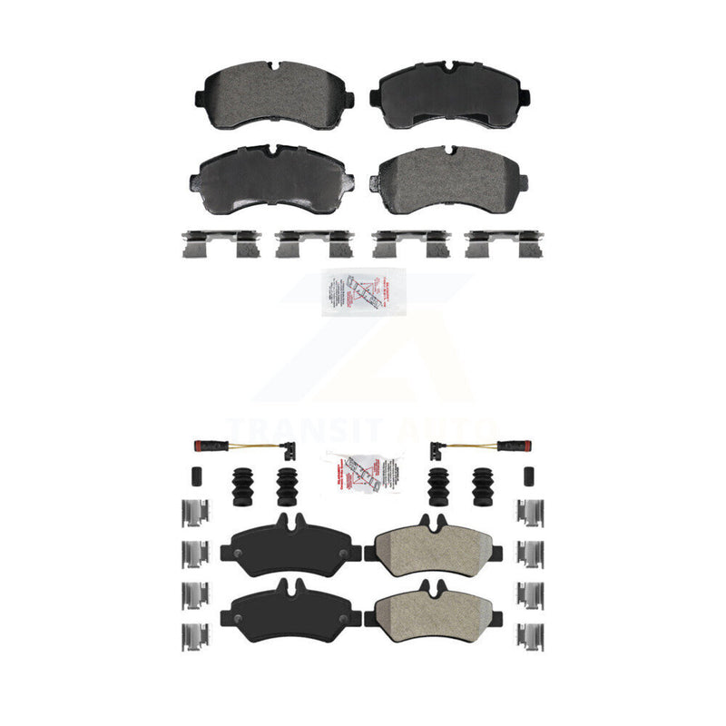 AmeriBRAKES KNF-101976 Disc Brake Pad for 2007-2018 Freightliner Sprinter 3500, Mercedes-Benz Sprinter 3500, Dodge Sprinter 3500 - Front and Rear