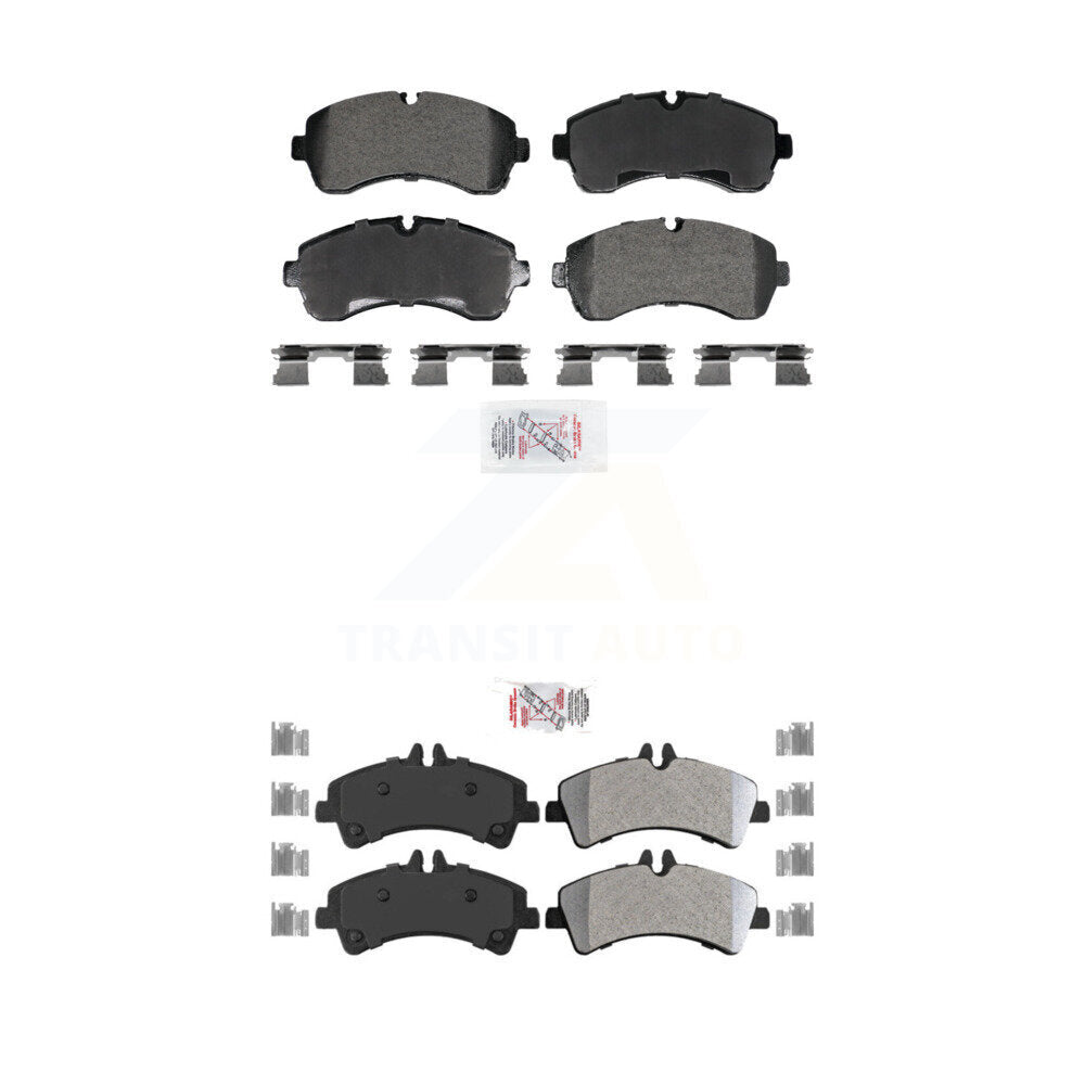 AmeriBRAKES KNF-101978 Disc Brake Pad for 2007-2018 Mercedes-Benz Sprinter 3500XD, Mercedes-Benz Sprinter 3500 and More - Front and Rear