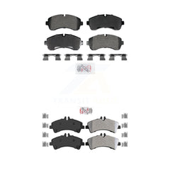 AmeriBRAKES KNF-101978 Disc Brake Pad for 2007-2018 Mercedes-Benz Sprinter 3500XD, Mercedes-Benz Sprinter 3500 and More - Front and Rear