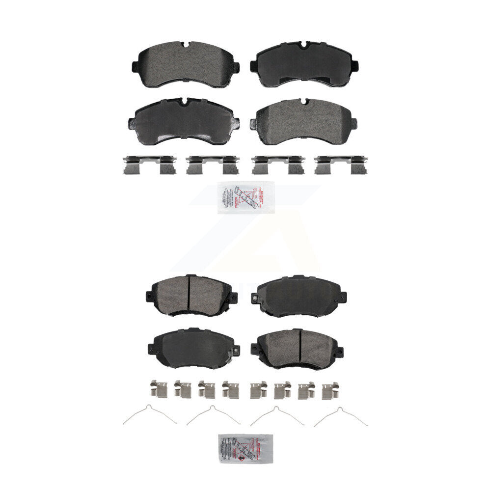 AmeriBRAKES KNF-101979 Disc Brake Pad for 2019-2024 Mercedes-Benz Sprinter 3500, Mercedes-Benz Sprinter 3500XD and More - Front and Rear