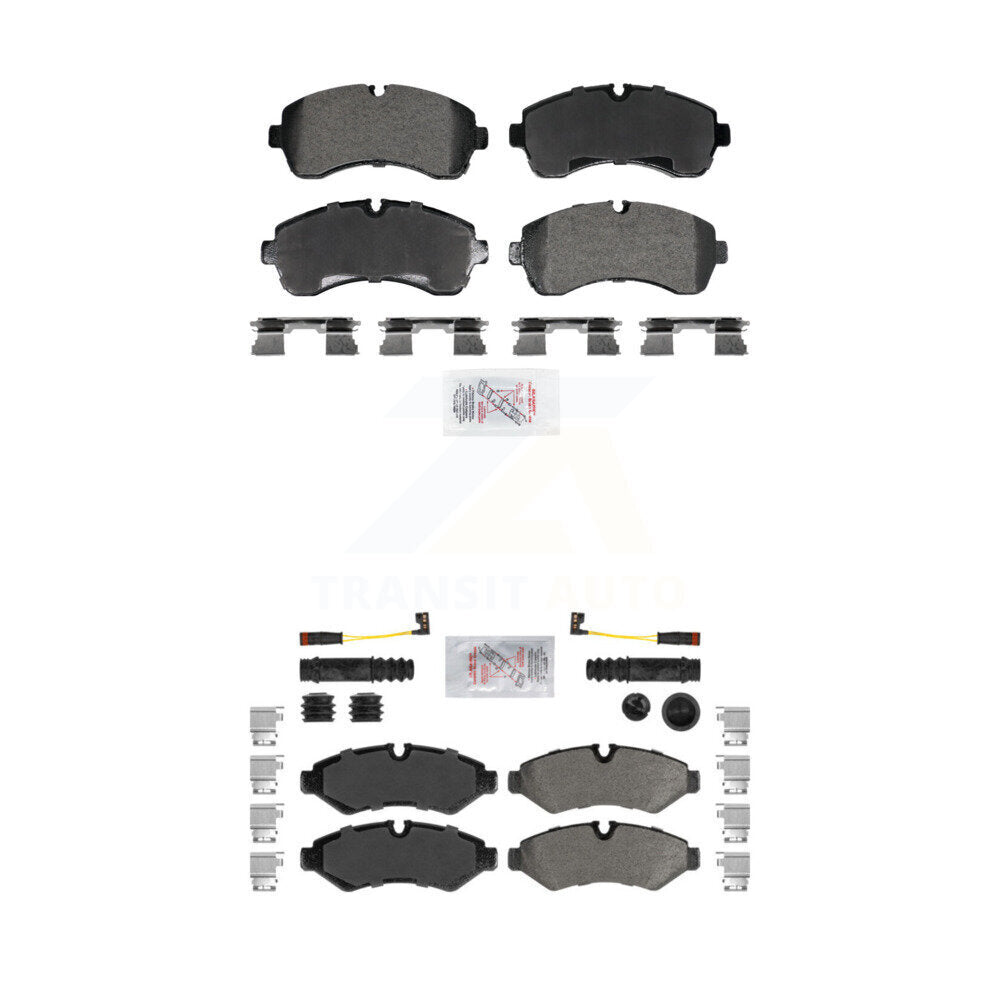 AmeriBRAKES KNF-101980 Disc Brake Pad for 2019-2024 Mercedes-Benz Sprinter 3500, Mercedes-Benz Sprinter 3500XD and More - Front and Rear