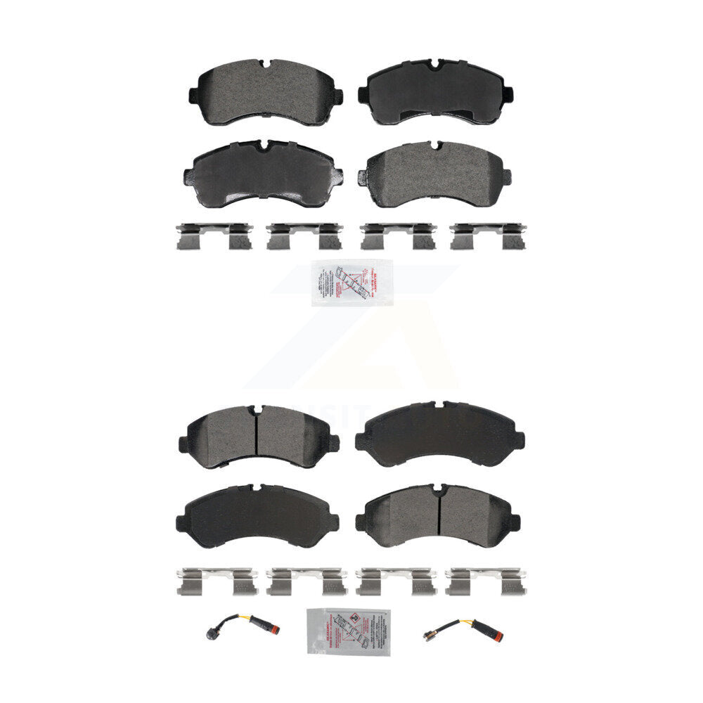 AmeriBRAKES KNF-101981 Disc Brake Pad for 2019-2023 Mercedes-Benz Sprinter 3500, Mercedes-Benz Sprinter 3500XD and More - Front and Rear