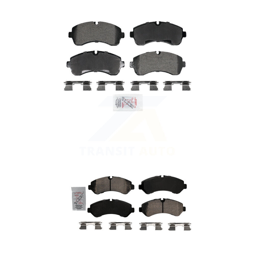 AmeriBRAKES KNF-101982 Disc Brake Pad for 2019-2023 Mercedes-Benz Sprinter 3500, Mercedes-Benz Sprinter 3500XD and More - Front and Rear