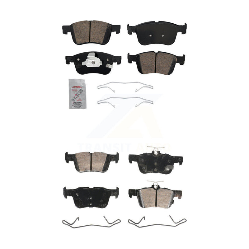 AmeriBRAKES KNF-101992 Disc Brake Pad for 2020-2023 Ford Maverick, Ford Bronco Sport and More - Front and Rear