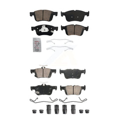 AmeriBRAKES KNF-101993 Disc Brake Pad for 2020-2023 Ford Maverick, Ford Bronco Sport and More - Front and Rear