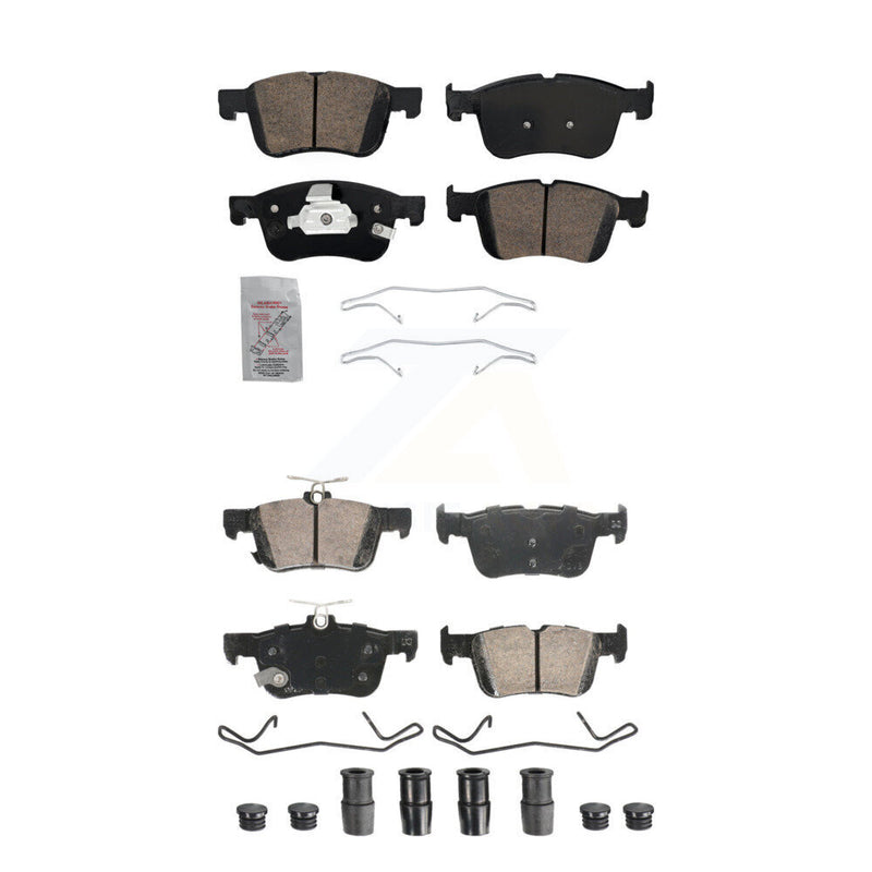 AmeriBRAKES KNF-101993 Disc Brake Pad for 2020-2023 Ford Maverick, Ford Bronco Sport and More - Front and Rear