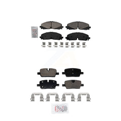 AmeriBRAKES KNF-101998 Disc Brake Pad for 2020-2025 Cadillac XT5, Cadillac XT6 and More - Front and Rear