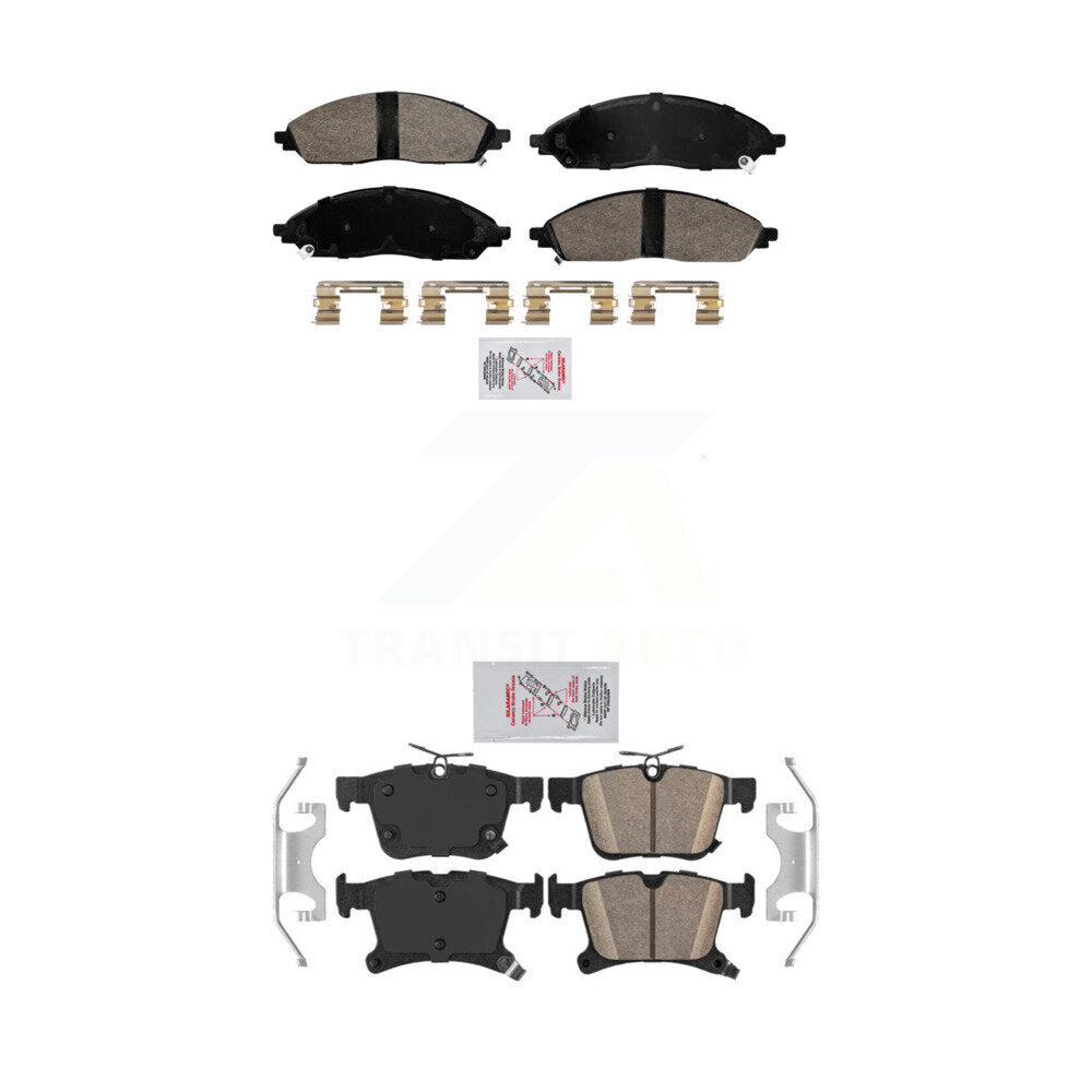 AmeriBRAKES KNF-101999 Disc Brake Pad for 2020-2023 Chrysler Pacifica - Front and Rear