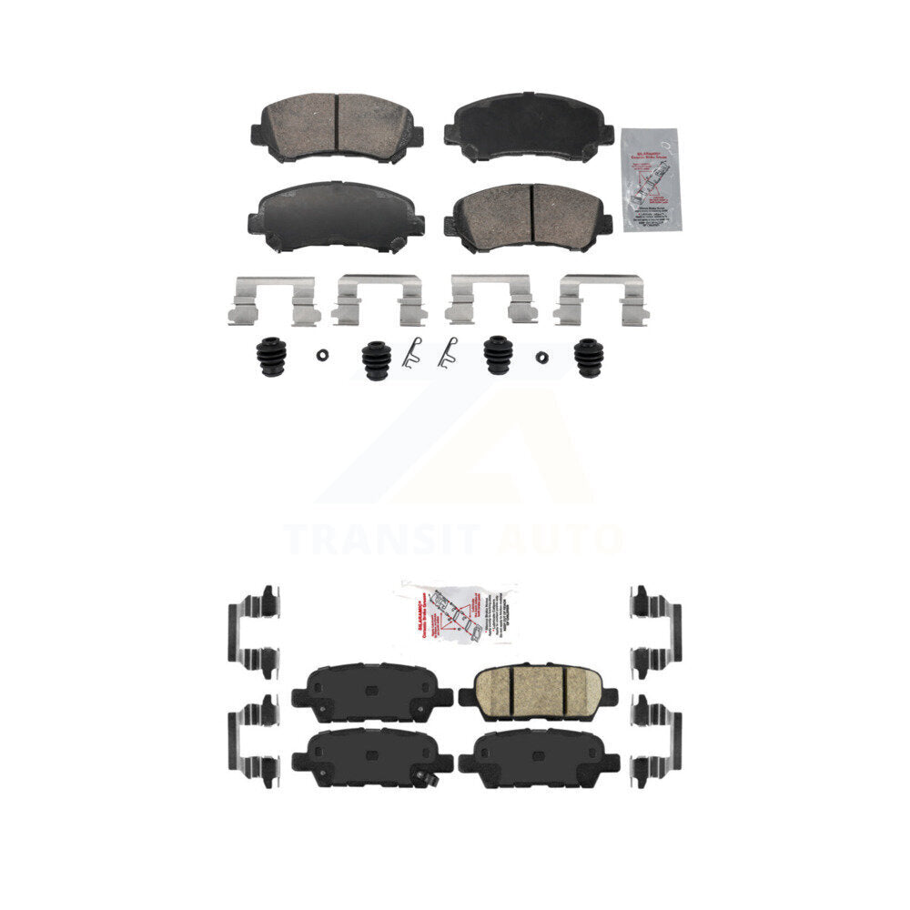 AmeriBRAKES KNF-102001 Disc Brake Pad for 2007-2022 Nissan Maxima, Nissan Juke and More - Front and Rear