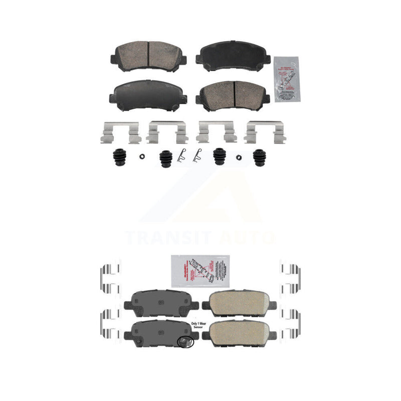 AmeriBRAKES KNF-102005 Disc Brake Pad for 2007-2022 Nissan Maxima, Nissan Juke and More - Front and Rear