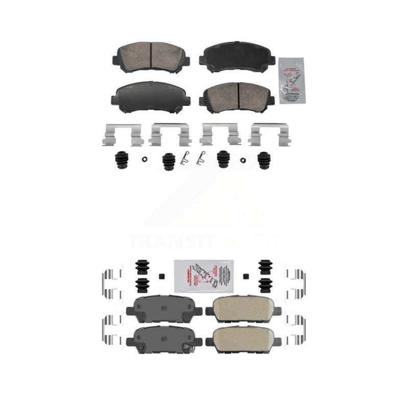 AmeriBRAKES KNF-102006 Disc Brake Pad for 2007-2022 Nissan Maxima, Nissan Juke and More - Front and Rear