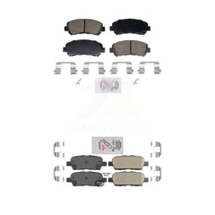 AmeriBRAKES KNF-102007 Disc Brake Pad for 2007-2022 Nissan Maxima, Nissan Juke and More - Front and Rear