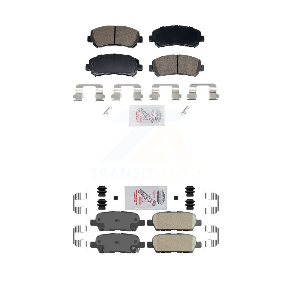 AmeriBRAKES KNF-102008 Disc Brake Pad for 2007-2022 Nissan Maxima, Nissan Juke and More - Front and Rear
