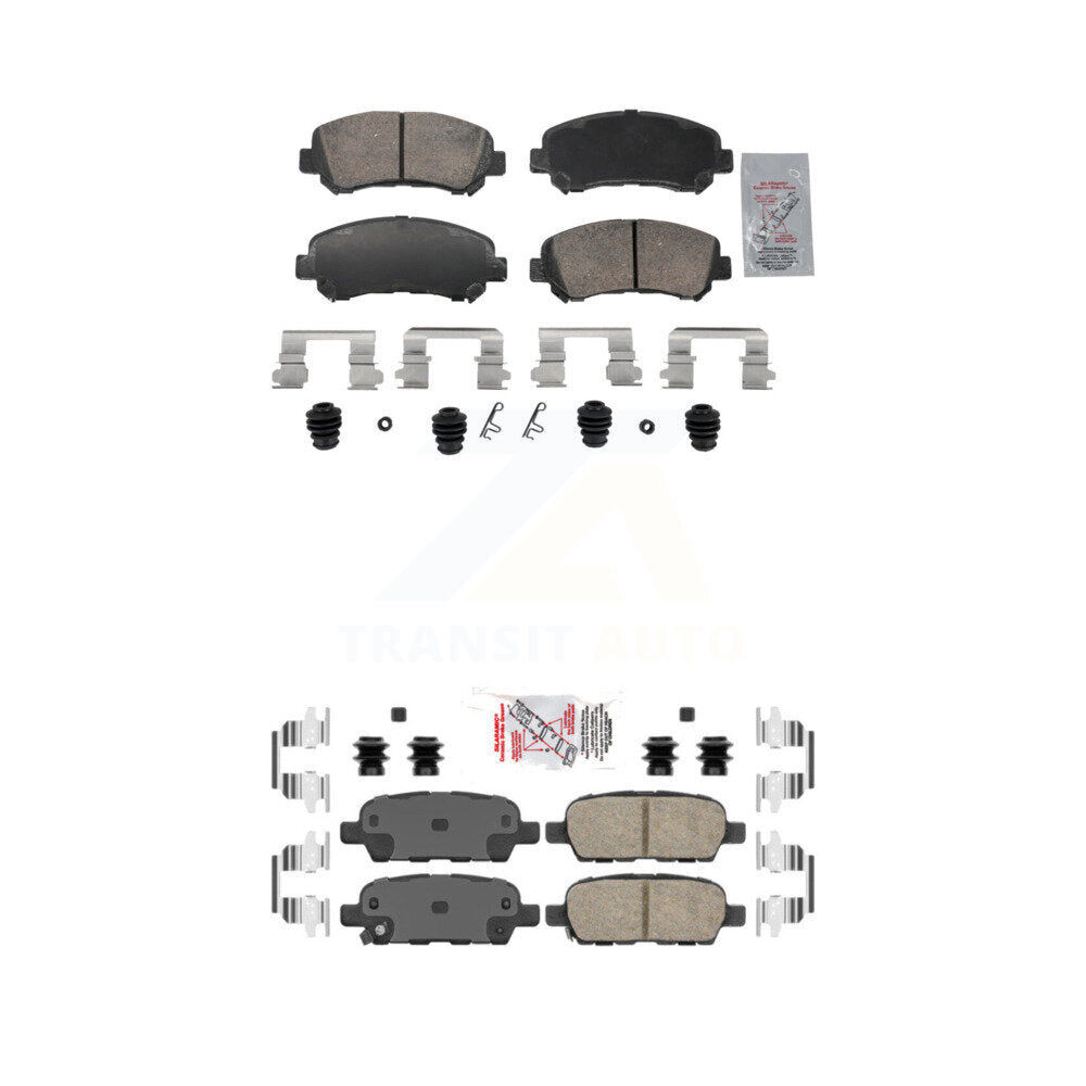AmeriBRAKES KNF-102009 Disc Brake Pad for 2007-2012 Nissan Sentra - Front and Rear