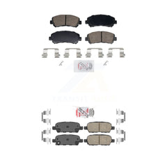 AmeriBRAKES KNF-102012 Disc Brake Pad for 2007-2012 Nissan Sentra - Front and Rear