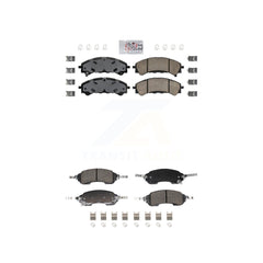 AmeriBRAKES KNF-102017 Disc Brake Pad for 2021-2023 Ford Bronco - Front and Rear