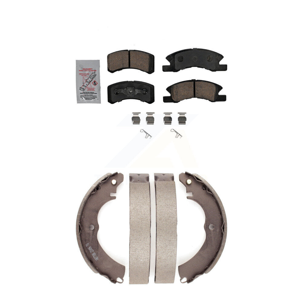 Transit Auto KNN-100113 Disc Brake Pad for 2017-2023 Mitsubishi Mirage, Mitsubishi Mirage G4 - Front and Rear