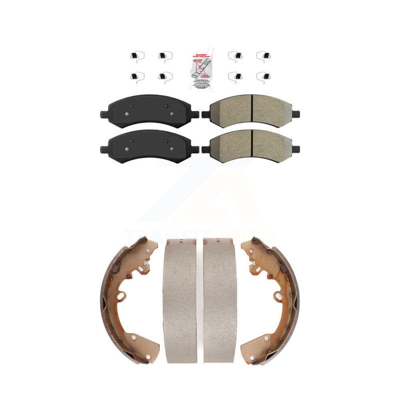 Transit Auto KNN-100125 Disc Brake Pad for 2005-2011 Ram Dakota, Mitsubishi Raider, Dodge Dakota - Front and Rear