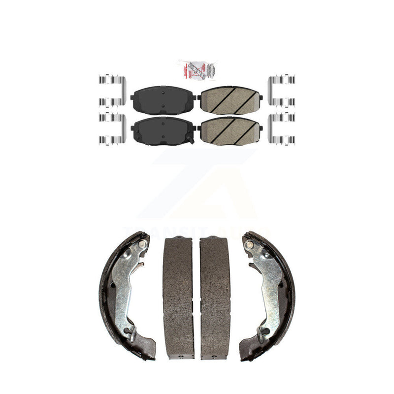 Transit Auto KNN-100132 Disc Brake Pad for 2009-2010 Hyundai Elantra - Front and Rear