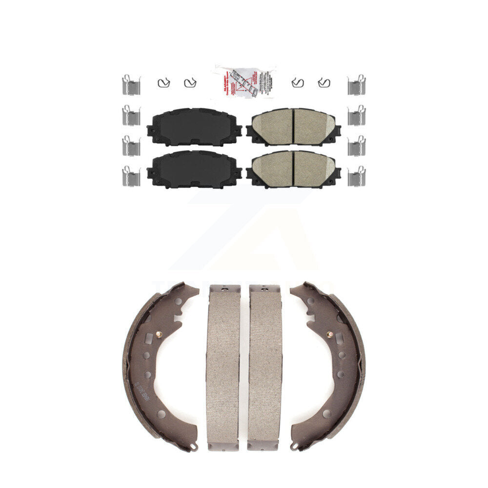 Transit Auto KNN-100141 Disc Brake Pad for 2012-2016 Scion iQ, Toyota Prius C - Front and Rear