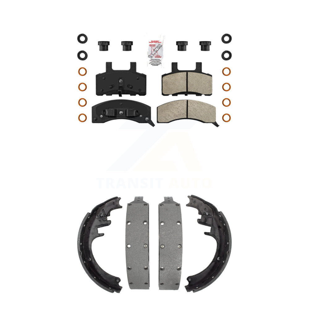 Transit Auto KNN-100187 Disc Brake Pad for 1988-2000 Dodge Ram 2500, Chevrolet C1500 Suburban and More - Front and Rear