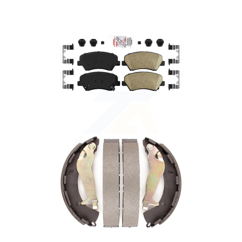Transit Auto KNN-100206 Disc Brake Pad for 2012-2018 Kia Rio, Hyundai Accent - Front and Rear