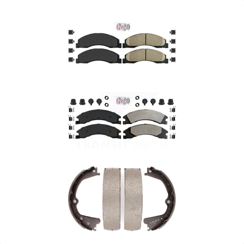 Transit Auto KNN-100317 Disc Brake Pad for 2008-2023 Ford E-350 Super Duty, Ford E-450 Super Duty and More - Front and Rear