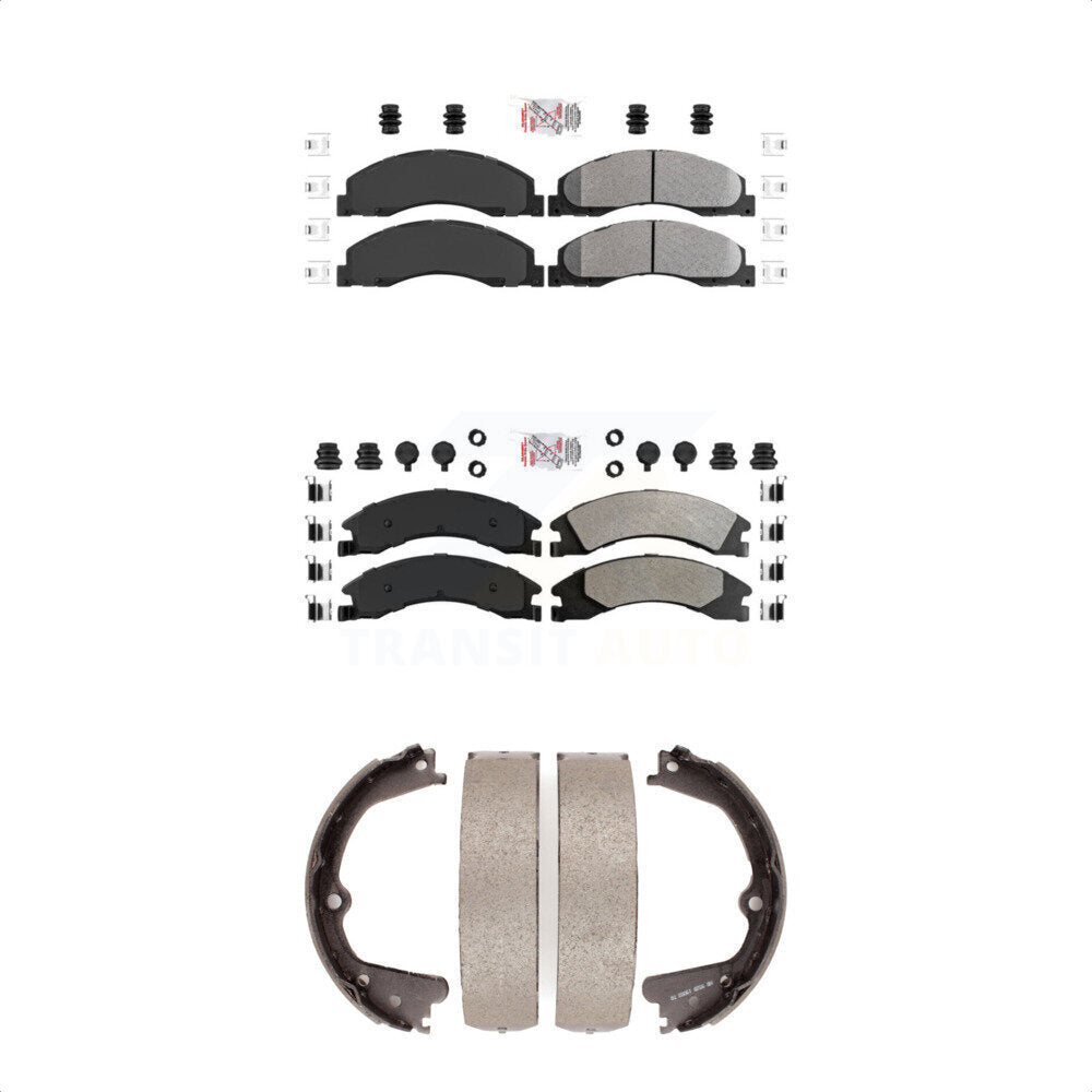 Transit Auto KNN-100318 Disc Brake Pad for 2008-2023 Ford E-350 Super Duty, Ford E-450 Super Duty and More - Front and Rear