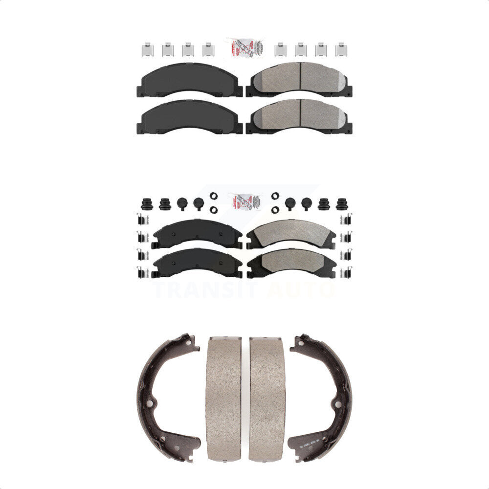 Transit Auto KNN-100319 Disc Brake Pad for 2008-2023 Ford E-350 Super Duty, Ford E-450 Super Duty and More - Front and Rear