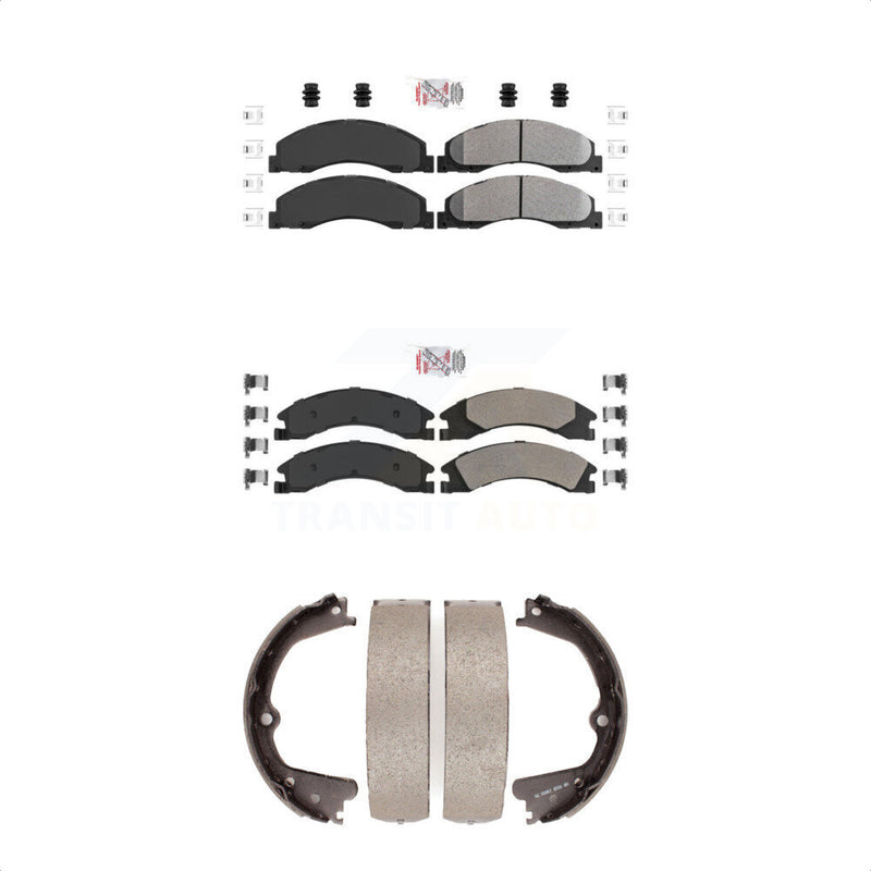 Transit Auto KNN-100321 Disc Brake Pad for 2008-2023 Ford E-350 Super Duty, Ford E-450 Super Duty and More - Front and Rear