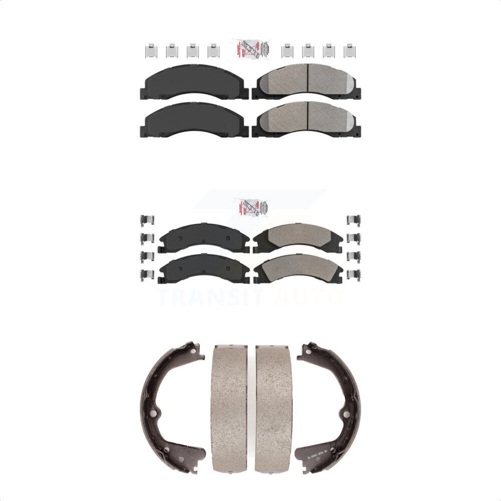Transit Auto KNN-100322 Disc Brake Pad for 2008-2023 Ford E-350 Super Duty, Ford E-450 Super Duty and More - Front and Rear