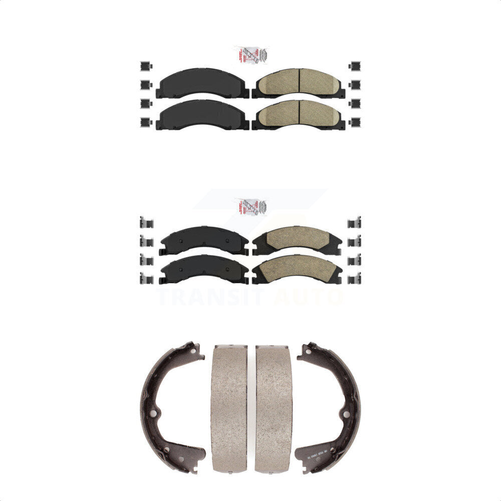 Transit Auto KNN-100323 Disc Brake Pad for 2008-2023 Ford E-350 Super Duty, Ford E-450 Super Duty and More - Front and Rear