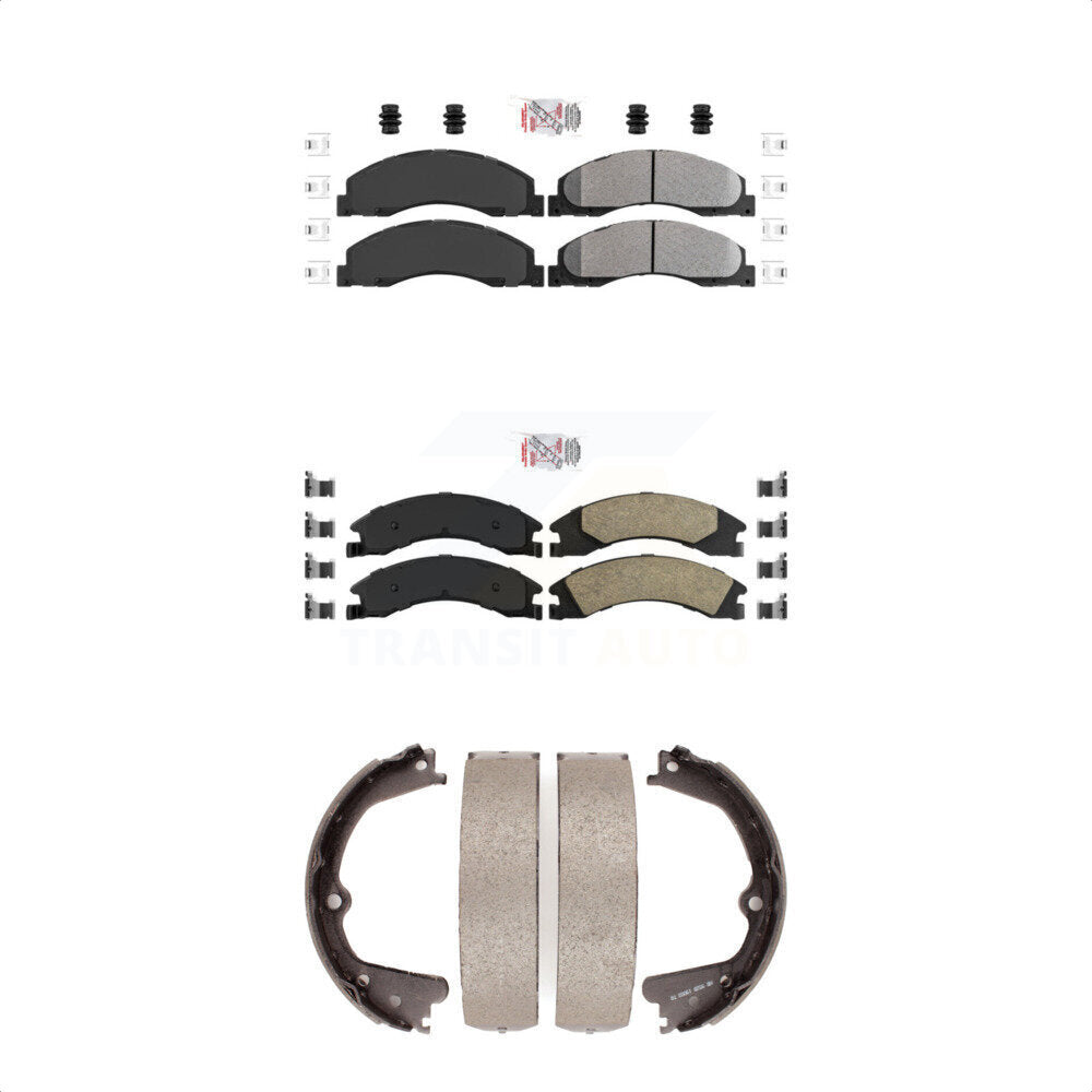 Transit Auto KNN-100324 Disc Brake Pad for 2008-2023 Ford E-350 Super Duty, Ford E-450 Super Duty and More - Front and Rear