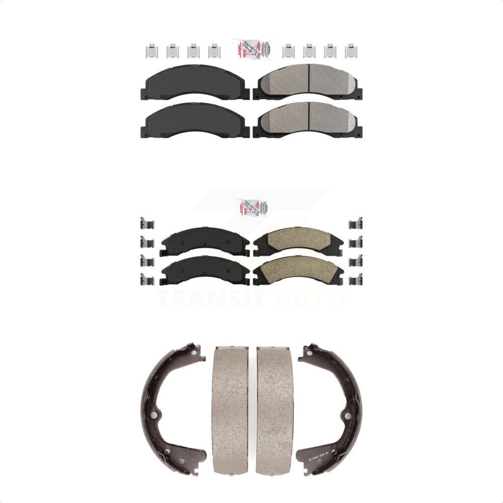 Transit Auto KNN-100325 Disc Brake Pad for 2008-2023 Ford E-350 Super Duty, Ford E-450 Super Duty and More - Front and Rear