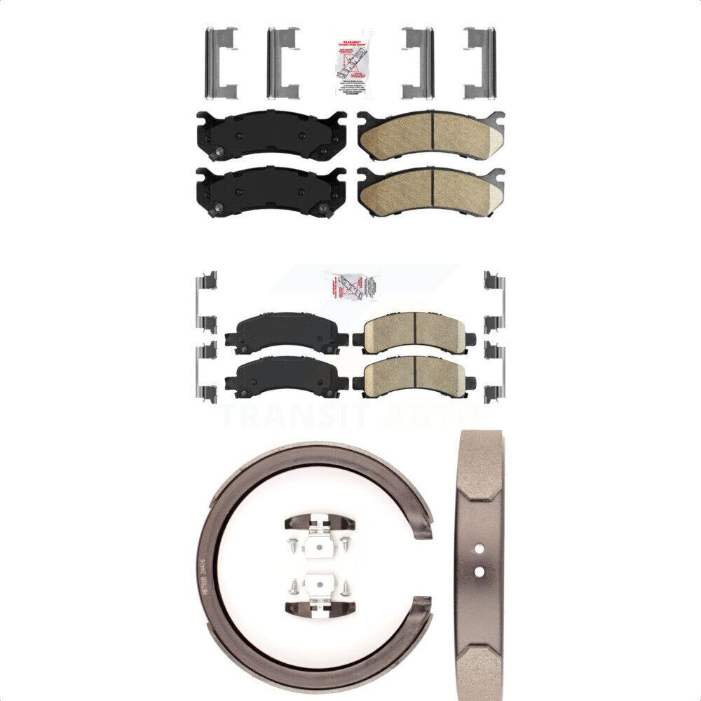 Transit Auto KNN-100383 Disc Brake Pad for 2002-2008 Cadillac Escalade, Chevrolet Avalanche 1500 and More - Front and Rear
