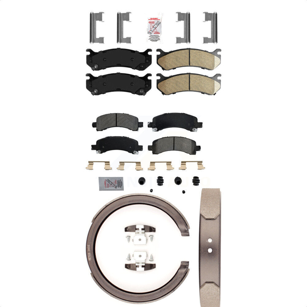 Transit Auto KNN-100385 Disc Brake Pad for 2002-2008 Cadillac Escalade, Chevrolet Avalanche 1500 and More - Front and Rear