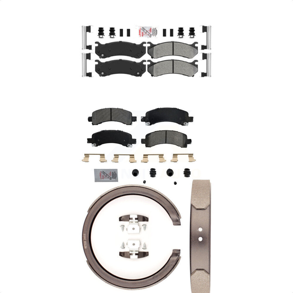 Transit Auto KNN-100386 Disc Brake Pad for 2002-2008 Cadillac Escalade, Chevrolet Avalanche 1500 and More - Front and Rear