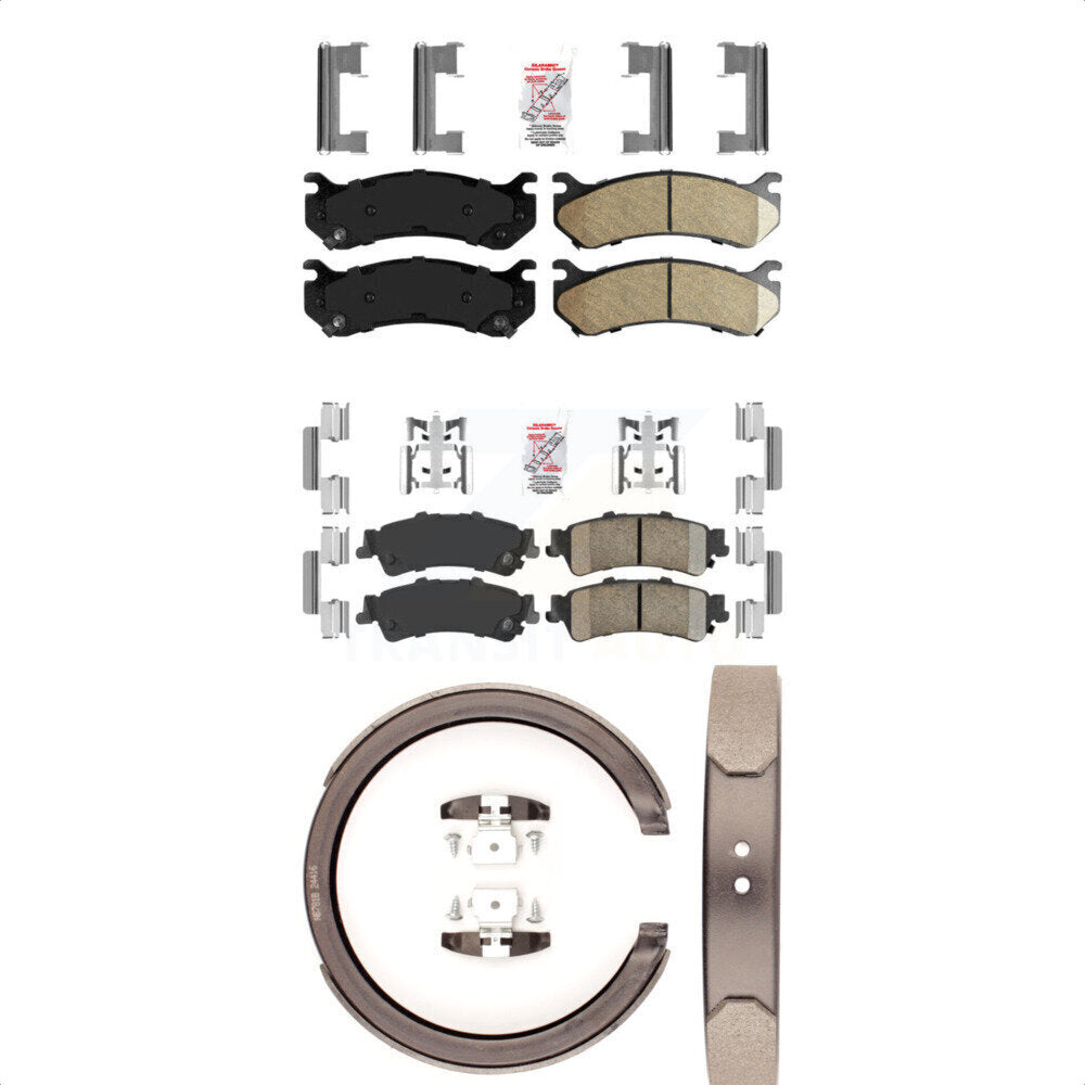 Transit Auto KNN-100387 Disc Brake Pad for 1999-2007 Chevrolet Silverado 1500 Classic, GMC Sierra 1500 Classic and More - Front and Rear