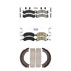 Transit Auto KNN-100428 Disc Brake Pad for 2003-2008 Chevrolet Express 2500, GMC Savana 2500 and More - Front and Rear