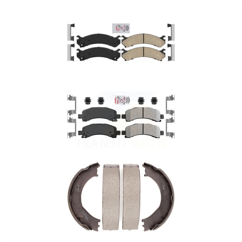 Transit Auto KNN-100431 Disc Brake Pad for 2003-2008 Chevrolet Express 2500, GMC Savana 2500 and More - Front and Rear