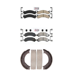 Transit Auto KNN-100431 Disc Brake Pad for 2003-2008 Chevrolet Express 2500, GMC Savana 2500 and More - Front and Rear