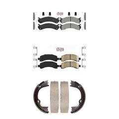 Transit Auto KNN-100434 Disc Brake Pad for 2008-2020 Chevrolet Express 2500, GMC Savana 2500 and More - Front and Rear