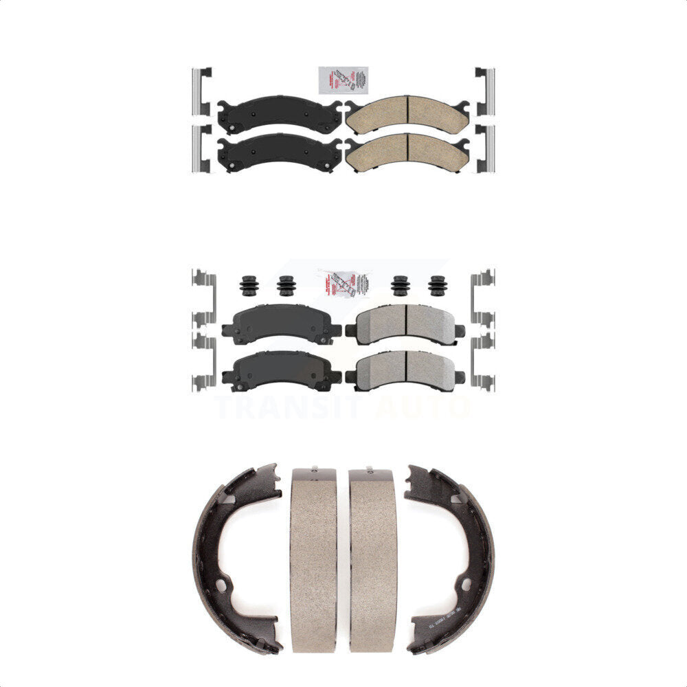 Transit Auto KNN-100437 Disc Brake Pad for 2008-2020 Chevrolet Express 2500, GMC Savana 2500 and More - Front and Rear