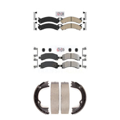 Transit Auto KNN-100437 Disc Brake Pad for 2008-2020 Chevrolet Express 2500, GMC Savana 2500 and More - Front and Rear